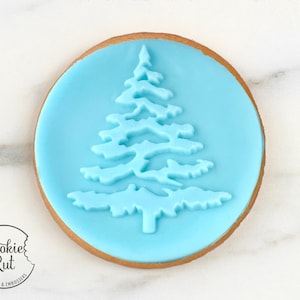 Christmas Tree - Christmas Reverse Fondant Embosser Stamp