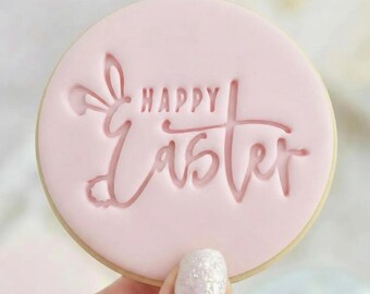 Happy Easter 6 - Cookie Embosser Fondant Stamp - Easter Baking