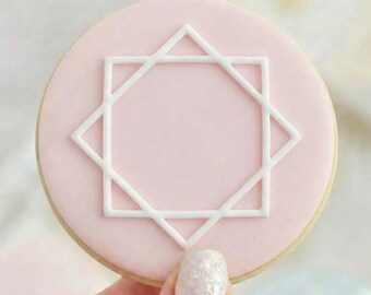 Islamic Star - Cookie Embosser Fondant Stamp - Eid Ramadan Islamic Baking Reverse