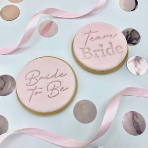 Team Bride - Engagement Cookie Embosser Fondant Stamp - Hen Party Wedding Bridal Shower Baking image 9