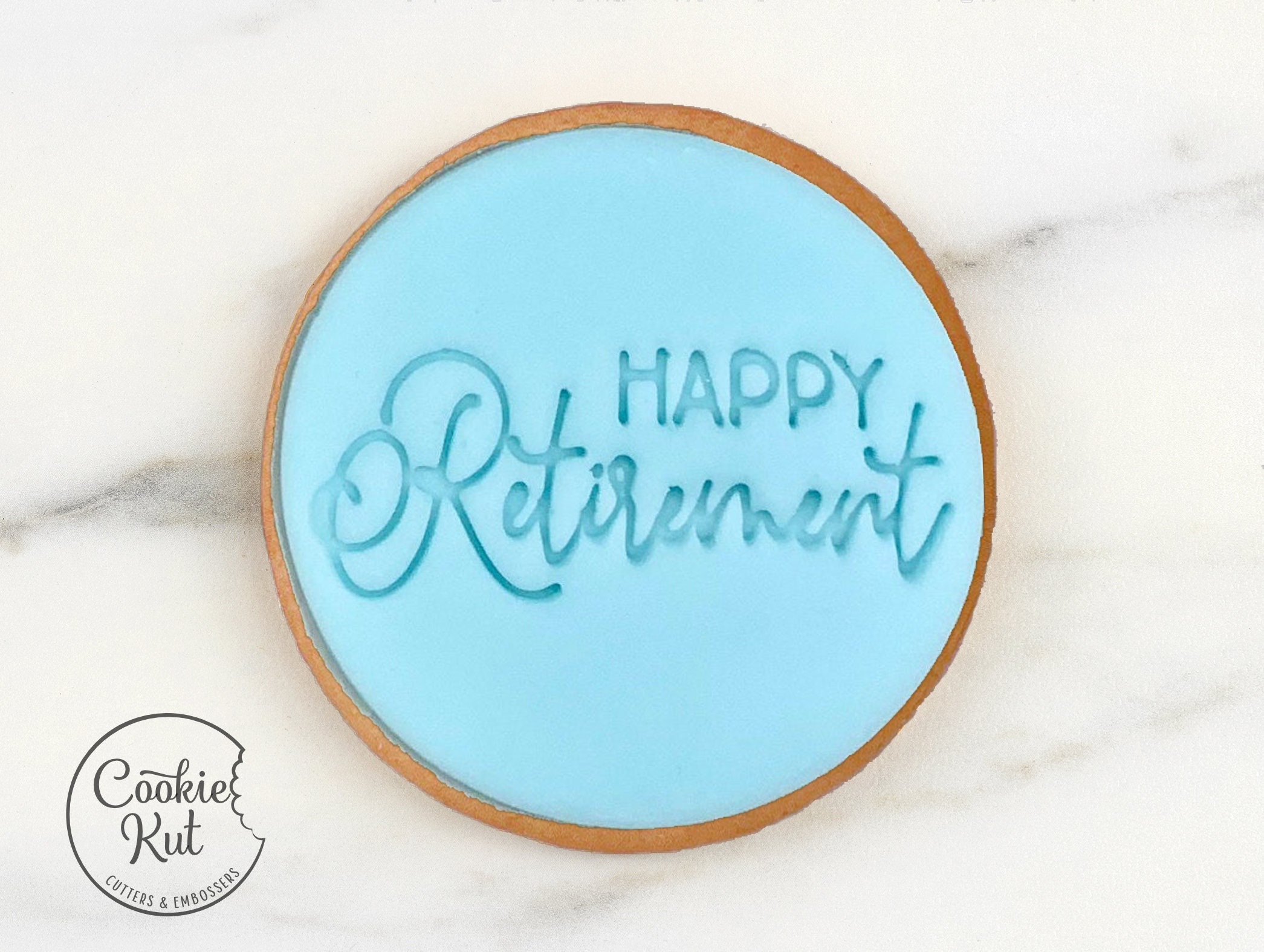 Happy Retirement - Embosser Stamp