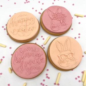 He Is Risen Embosser Cookie Biscuit Stamp Fondant Reverse Cake Decorating Icing Cupcakes Stencil image 2