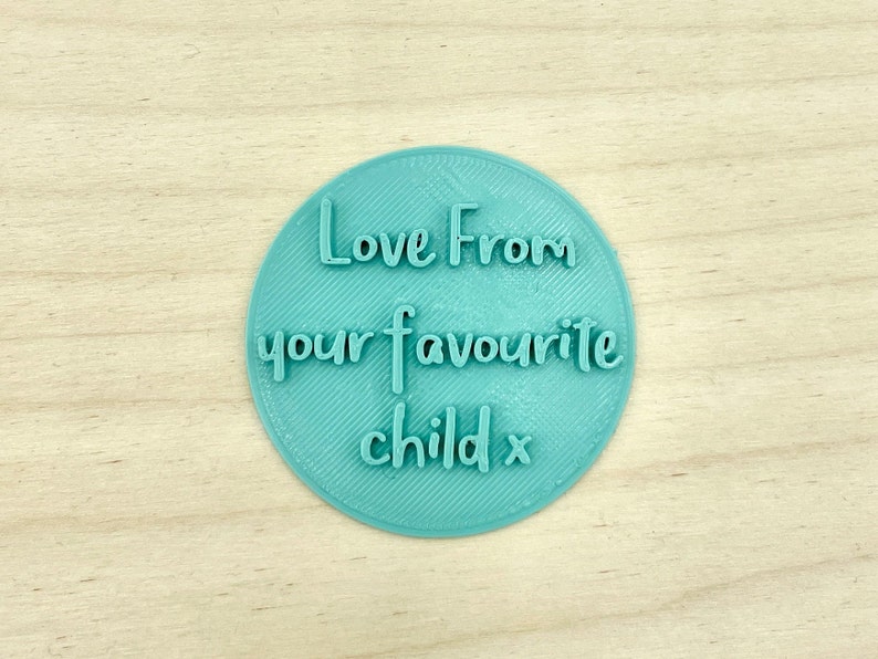 Mother/'s Day Embosser Stamp Love From Your Favourite Child
