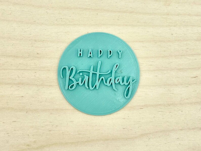 Happy Birthday Embosser Stamp Style 5 Etsy