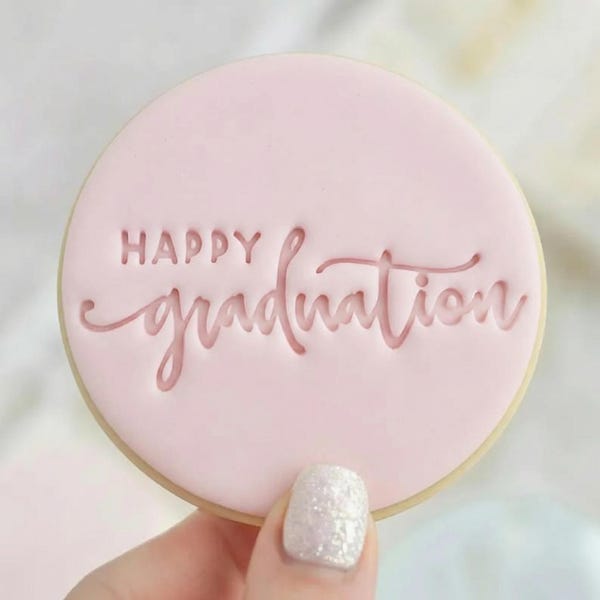 Happy Graduation - Cookie Embosser Fondant Stamp Baking