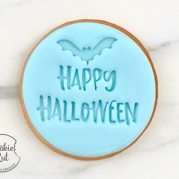 Happy Halloween Style 3 - Halloween Embosser Stamp