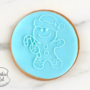 Gingerbread Man - Christmas Reverse Fondant Embosser Stamp