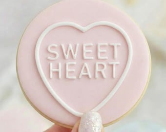Corazones de amor - Sello de fondant para galletas - Repostería inversa para San Valentín