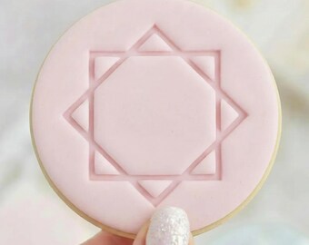 Islamic Star - Cookie Embosser Fondant Stamp - Eid Ramadan Baking
