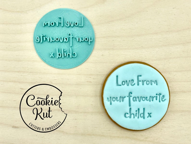 Mother/'s Day Embosser Stamp Love From Your Favourite Child