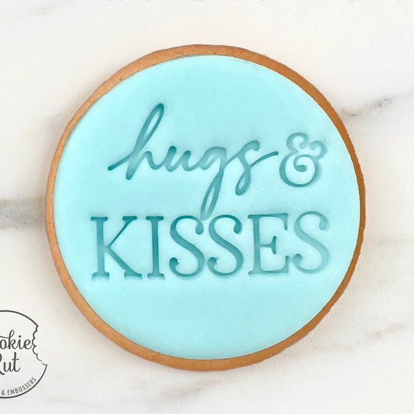 Hugs & Kisses - Valentine's Day Embosser Stamp