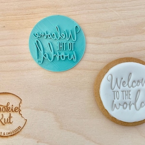 Welcome to the World - Baby Shower Prägestempel