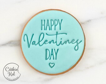 Happy Valentine&#39;s Day Style 2 - Valentine&#39;s Day Embosser Stamp