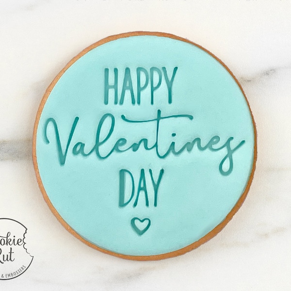 Happy Valentine's Day Style 2 - Valentine's Day Embosser Stamp