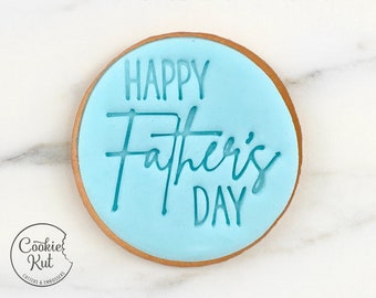 Happy Fathers Day Style 2 - Fathers Day Embosser Stamp
