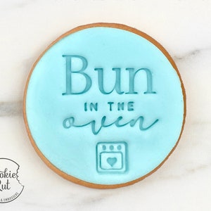 Bun in the Oven - Baby Shower Embosser Stamp