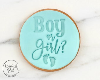 Boy or Girl? - Baby Shower Embosser Stamp