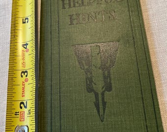 1911 Helpful Hints English Usage Book, Hardcover Dictionary