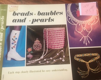 5 Vintage craft books: felt, crochet, angels, beading, yarn.