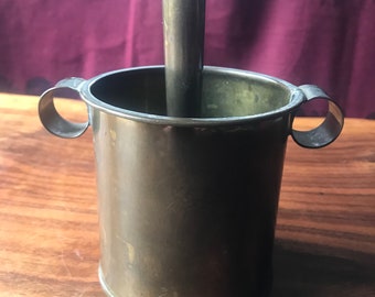 Lod Chong Thai Dessert Mold brass cup and press