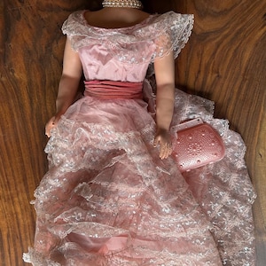 Lovely Sweet Rosemary 1957 doll original Kleid, Schuhe, Handtasche, Handschuhe