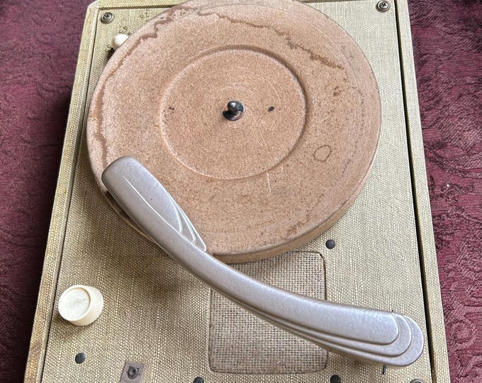 1950’s Decca Phonograph Record Player in Suitcase. Spins. Needs Needle ...