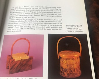 Book Plastic Handbags : Sculpture to Wear by Kate E. Sooner.  Guide to Vintage Purses