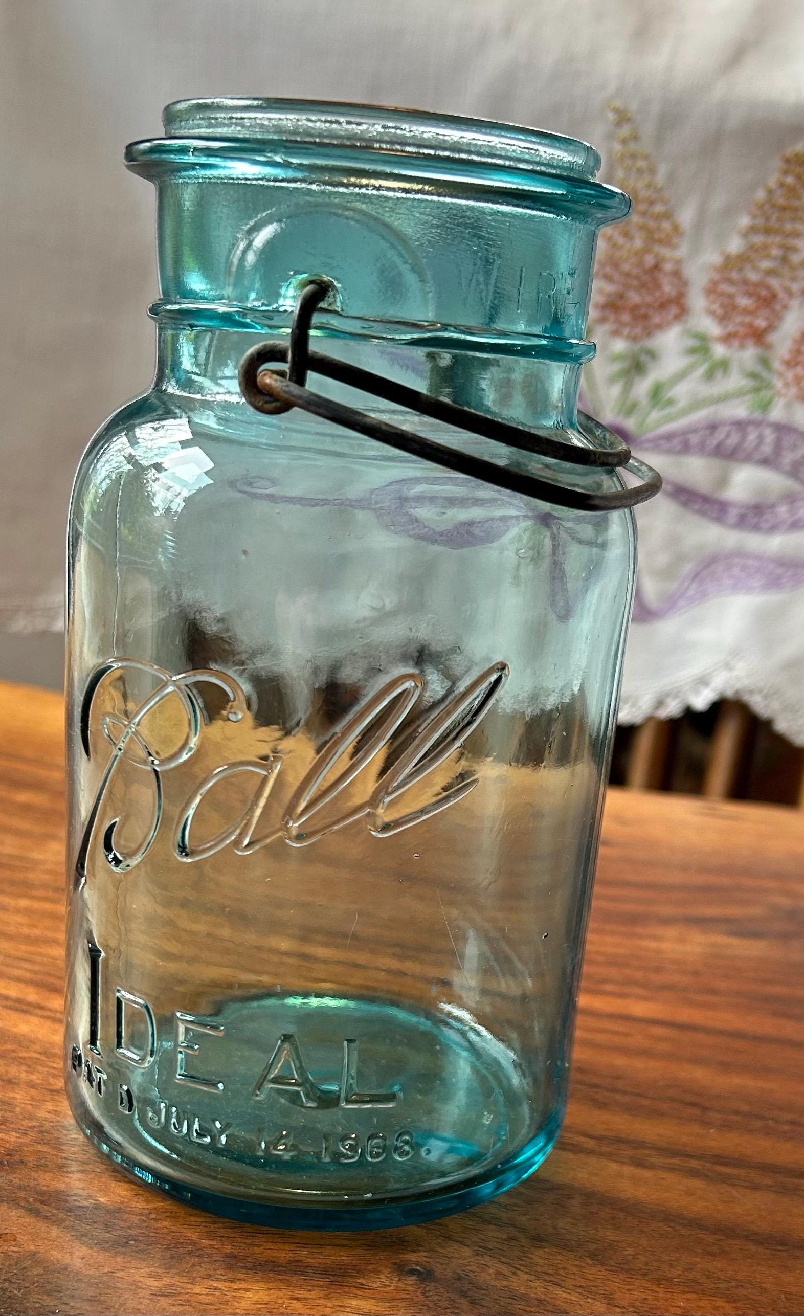 Three Vintage Blue Ball Mason Jars, 1920s Canning Jars - Etsy