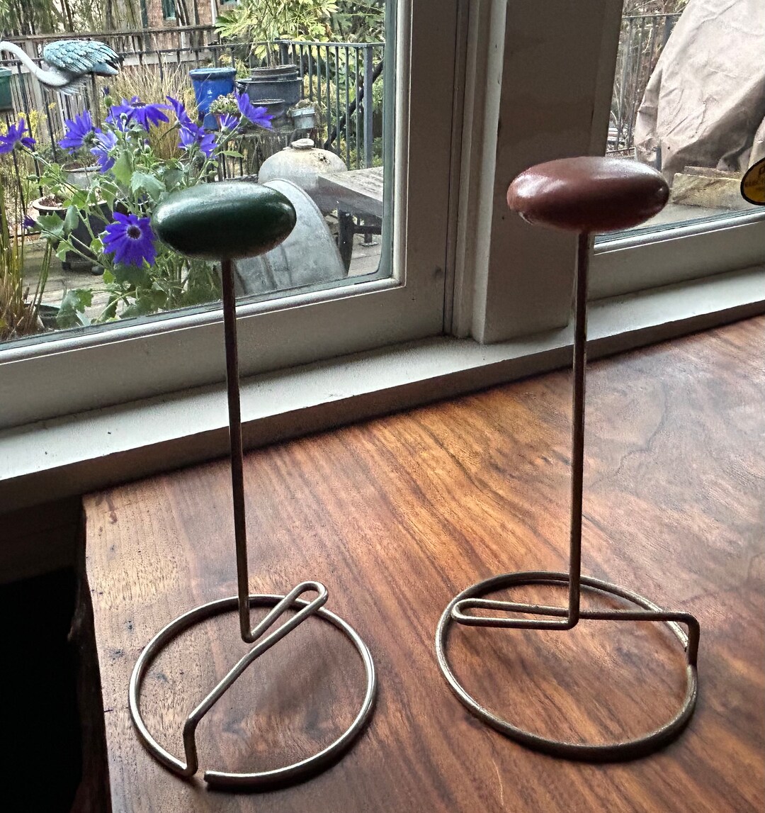 Two Vintage Hat Display Stands 1930 Etsy