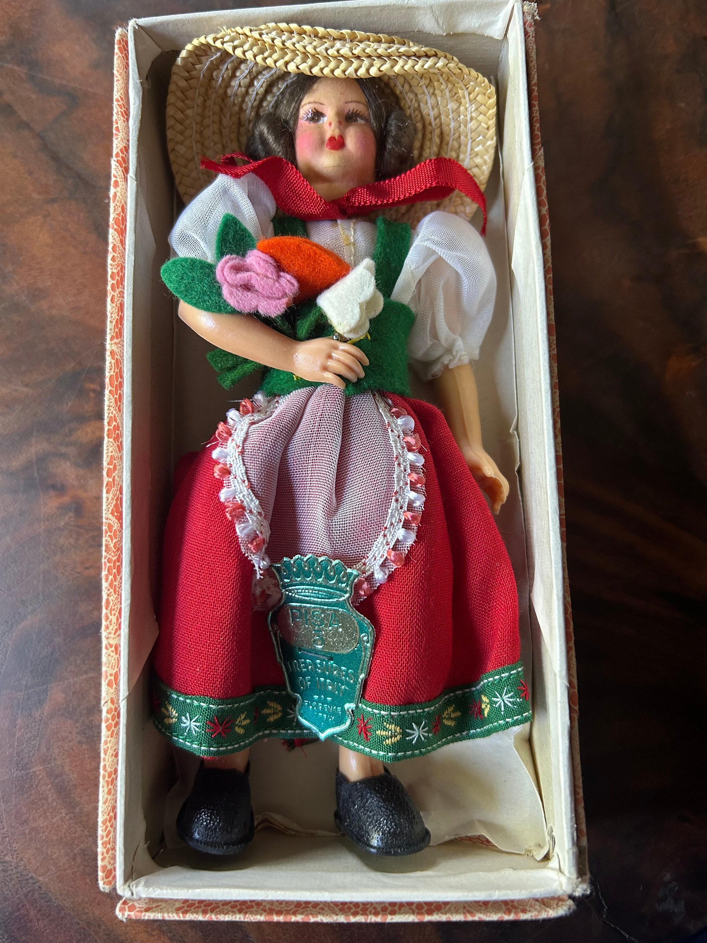 ANCIENNE POUPÉE ITALIENNE dans sa boite d'origine EUR 3,50 - FR