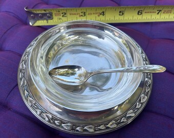 Vintage Wm. A. Rogers Silver Plate Dish Set, Reed & Barton Bowl