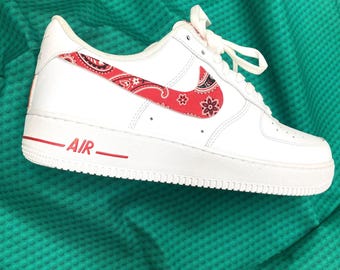 Red Bandana Air Force Bandana Custom Custom Nike Red Bandana Nike