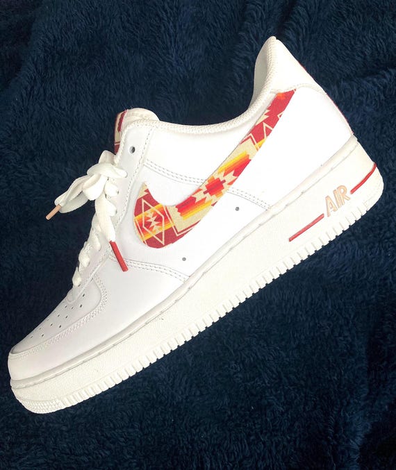 Custom Nike Air Force One 'aztec Pattern' Swoosh