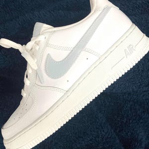 Custom Nike Air Force 1 One painted ‘Orange’ Swoosh