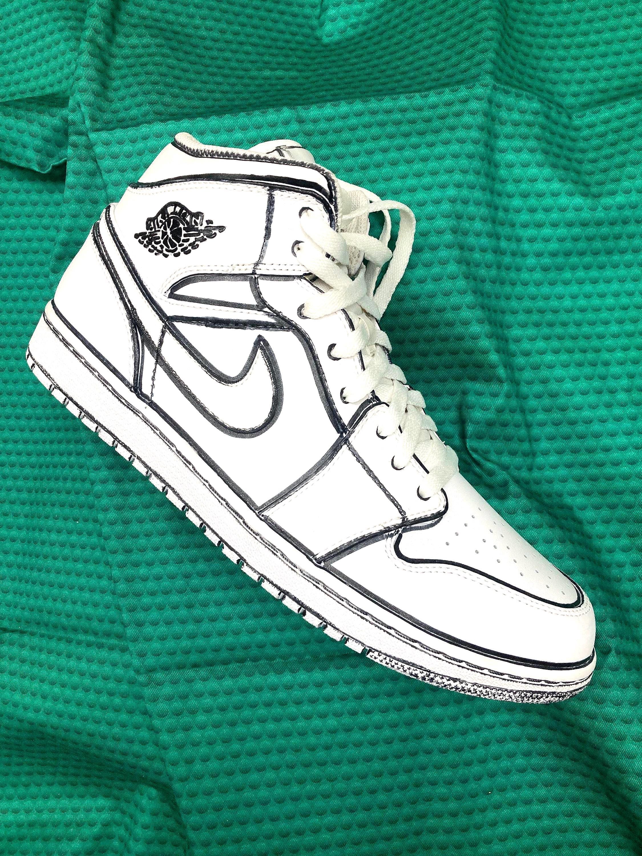 Air Jordan Drawing Kleurplaat Nike Schoen Air Jordan Nederland, image size:2250x3000