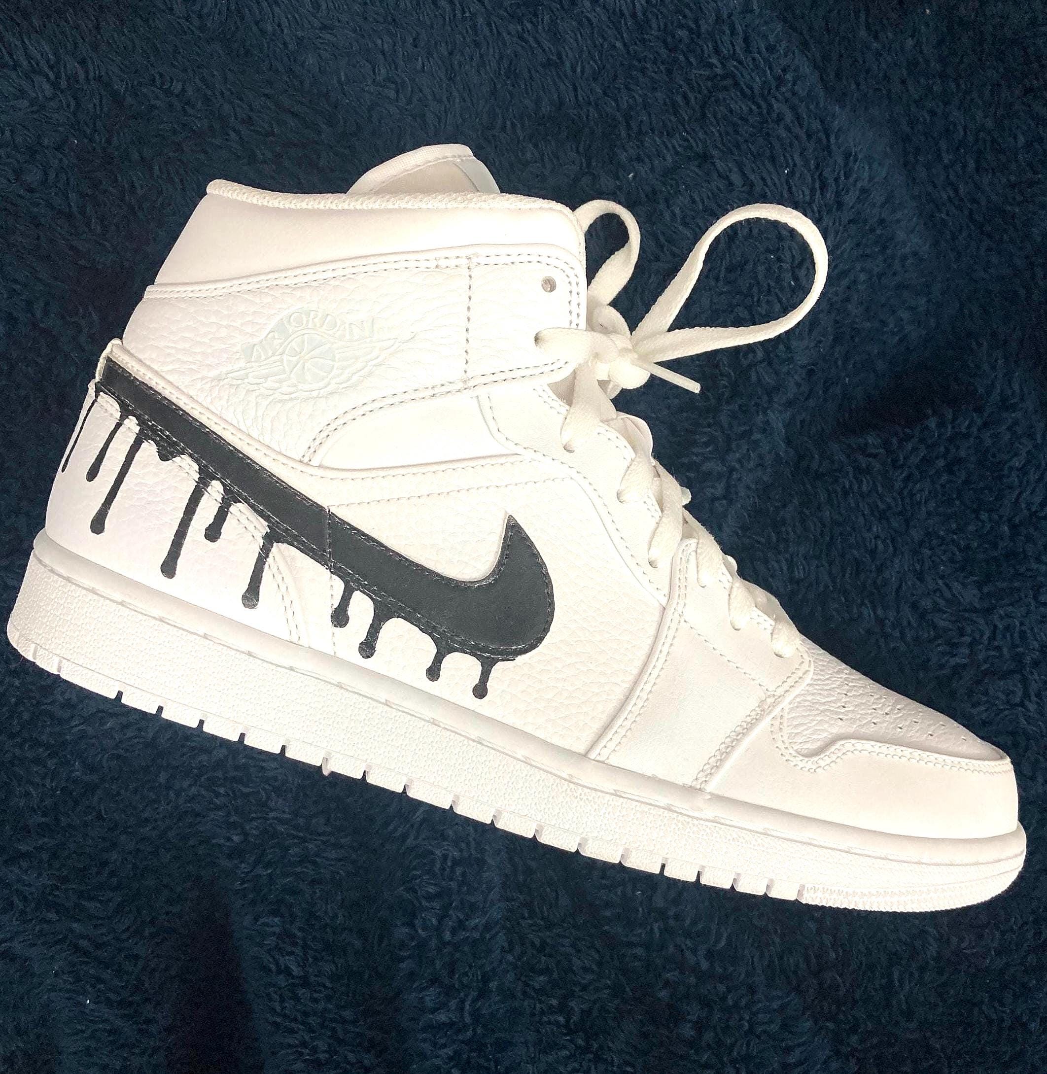 Drippy Customize Jordan 12 Custom Nike Air Jordan Mid Painted