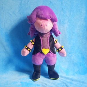 Purple Monster Plush, Handmade Fan Art Inspired by Dark RPG Game Character