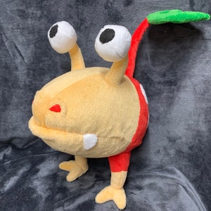 Custom plush, inspired by Pikmin, commission plush toys, sewing toys by drawing, Plush Home decor