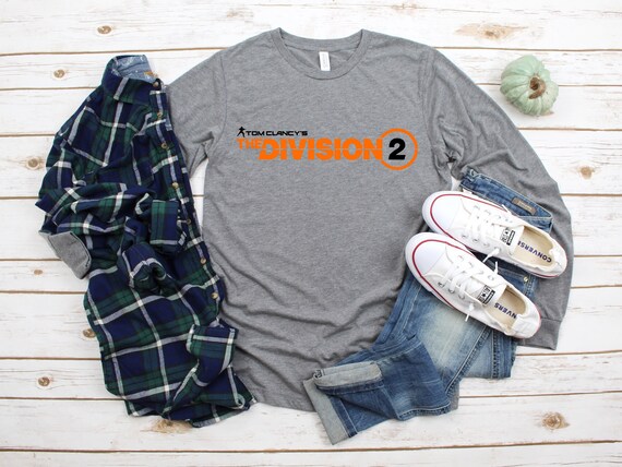 Tom Clancy's The Division 2 Long Sleeve Black/White/Grey Options