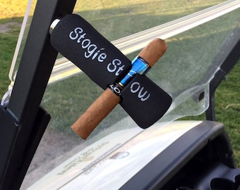 Cigar Holder for Golf Cart, Magnetic Mount Cigar Holder, cigar accessory, golf