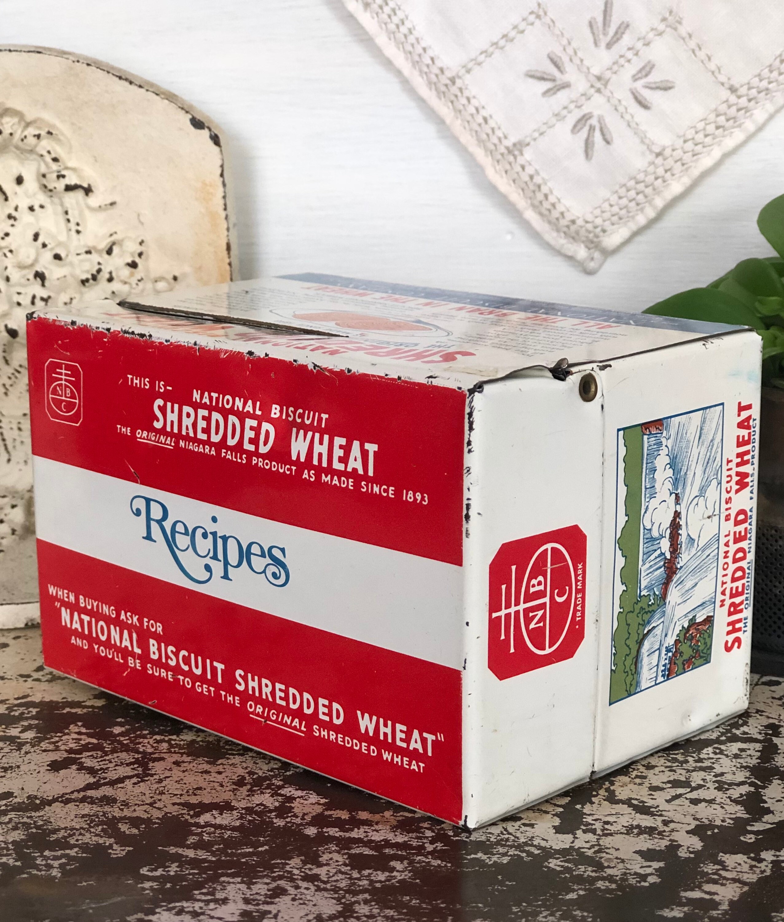 Memorable Vintage Tin 1970s Tin Recipe Box Mid Century Etsy