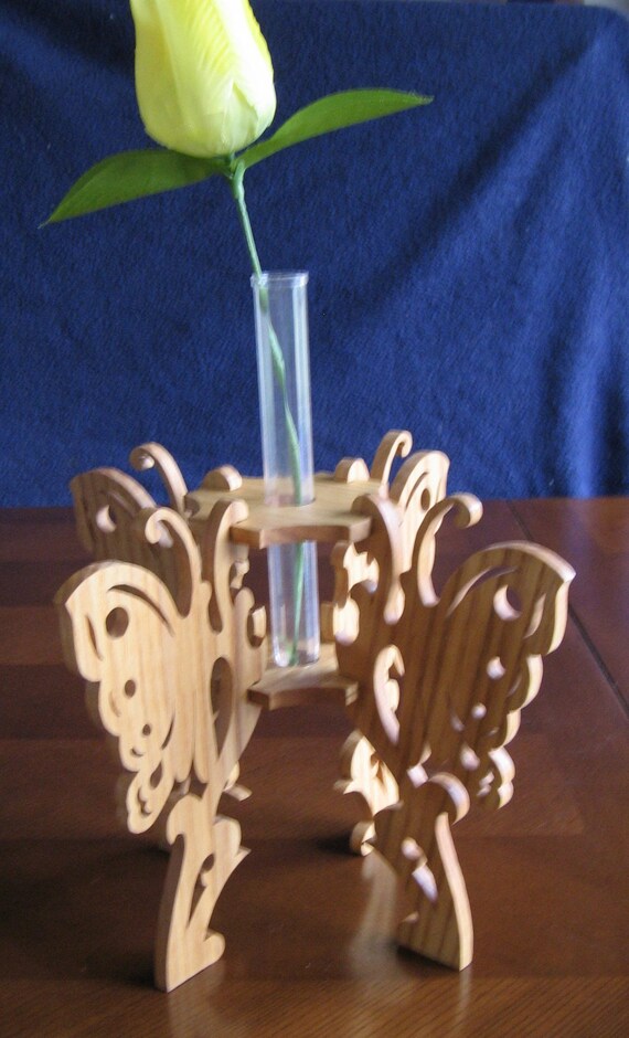 Butterfly Butterfly Bud Vase Butterfly Vase Bud Vase Fret Etsy