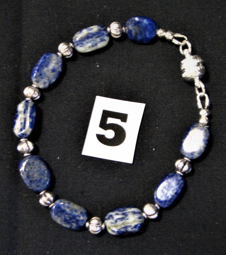 Natural Lapis stone Bracelet Lapis Lazuli Bracelet Semi Precious Stone Bracelet Gemstone Bracelet Bracelet Lapis Lazuli Lapis Bracelet