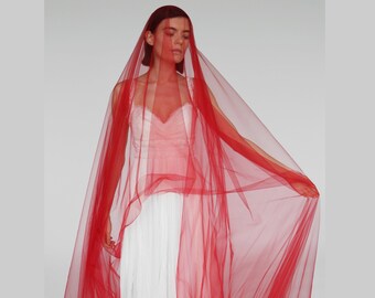 Red sheer cape Outlet