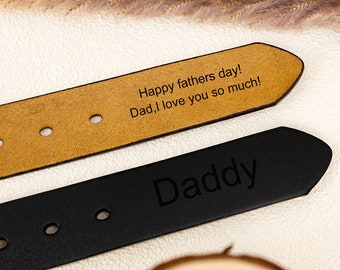 Custom Leather Belt for Men,Fathers Day Gifts,Engraved Any Text Belt,Anniversary Gifts,Gifts for Him,Gifts For Boyfriend Husband Groom