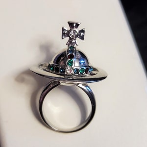 Vivienne Westwood Orb Poison Ring Size Small Silver Nana Anime