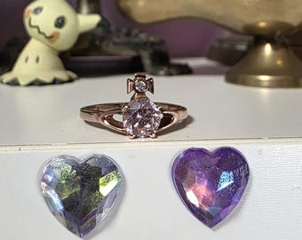 アクセサリー Vivienne Westwood Orb Ring Purple Gem Crystal ring Vivienne Westwood Purple size M ½ UK in Crystal