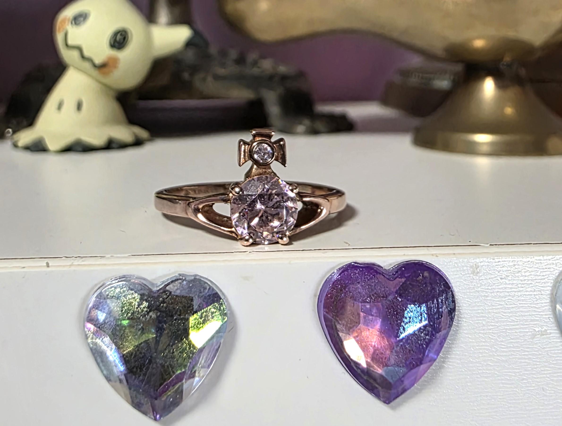 Vivienne Westwood Nana Orb Ring Rose Gold Size M Pink Anime - Etsy