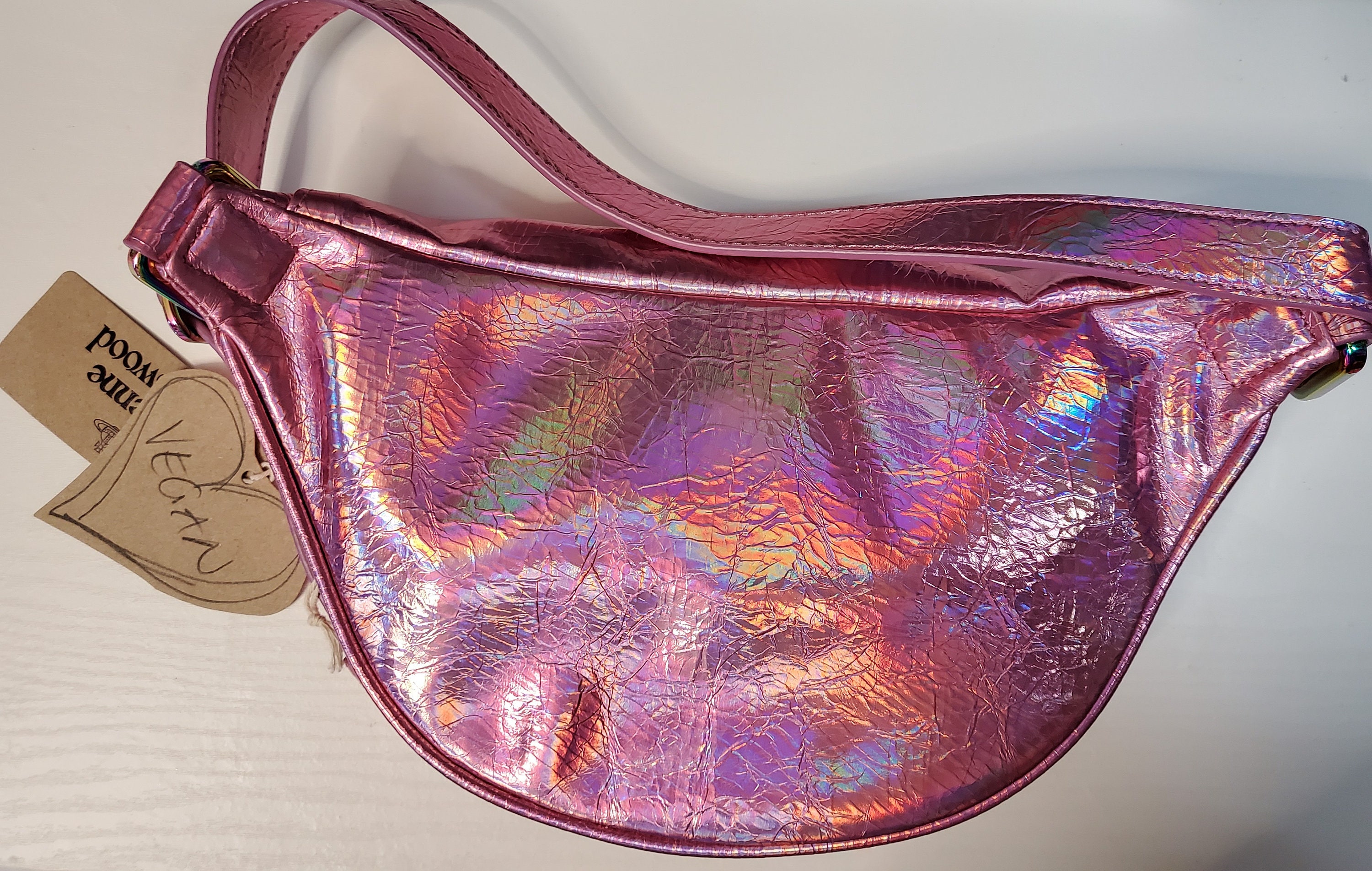 Vivienne Westwood Fanny Pack Bag Purse Designer Oil Slick Rainbow