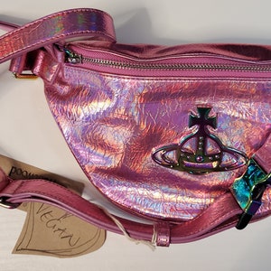 Vivienne Westwood Fanny Pack Bag Purse Designer Oil Slick Rainbow